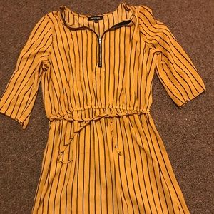 Yellow striped dress